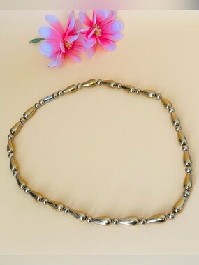 Golden color Hematite beaded necklace